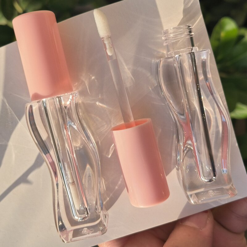 Cosmetic Packaging Tubes Manufacturer - Custom Square Mini Water Corrugated ABS Wavy Lip Gloss