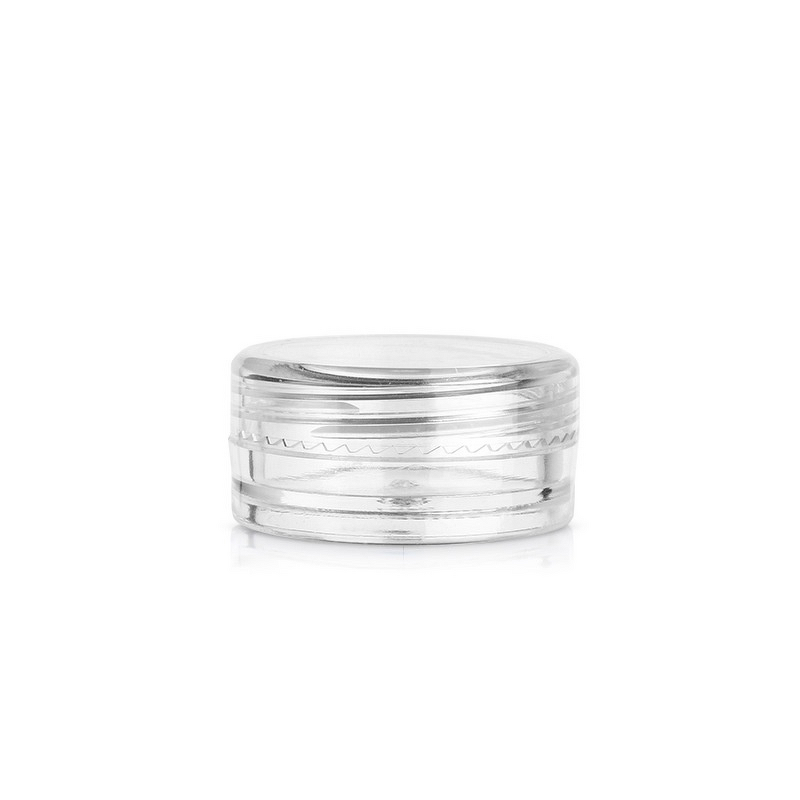 Transparent Cream Jar Manufacturer - Compact 2g 3g 5g Small Round PET Plastic for Skin Care Sample