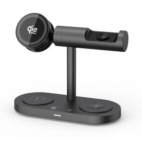 Qi2.2 25W Wireless Charging Station Manufacturer - 3 in 1 Magnetic with Active Fan Cooling for iPhone 16-12 Series & Type-C