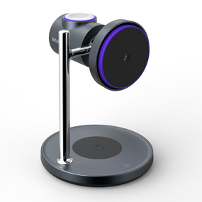 25W Qi2.2 Fast Wireless Charger Manufacturer - 3 in 1 Charging Stand with Cooling Fan for iPhone Samsung