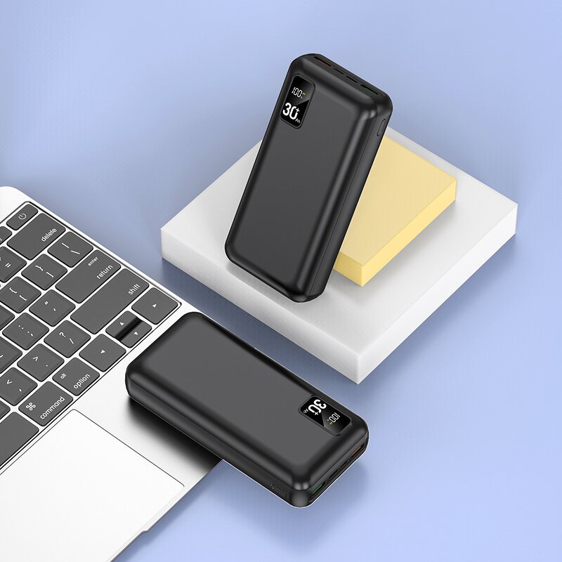 30000mAh Power Bank Manufacturer - Fast Charger 20W PD Rechargeable Battery with 3 Outputs