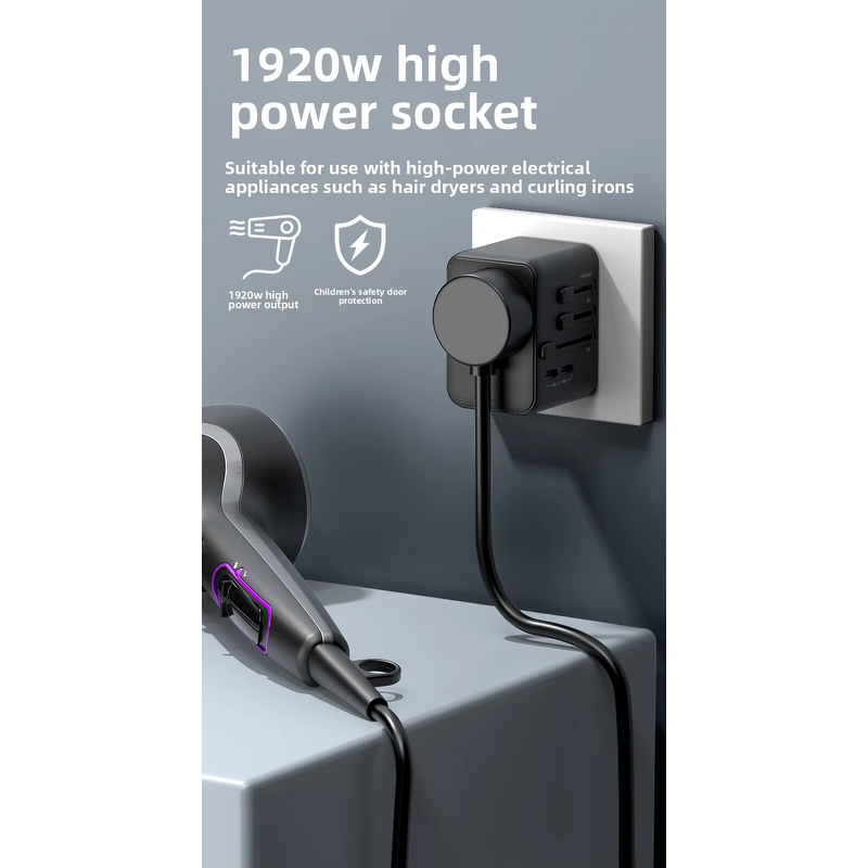 Universal Type C USB Fast Charging Adapter Manufacturer - Travel Wall Charger with EU UK AU US Plug for iPhone Portable