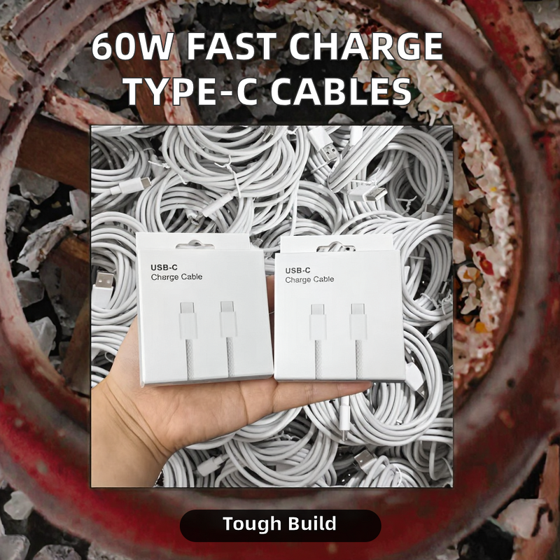 60W PD Fast Charging Data Cable Manufacturer - Nylon Jacket Braided for iPhone 15 16 Max Retail Box Included Best Seller 2025