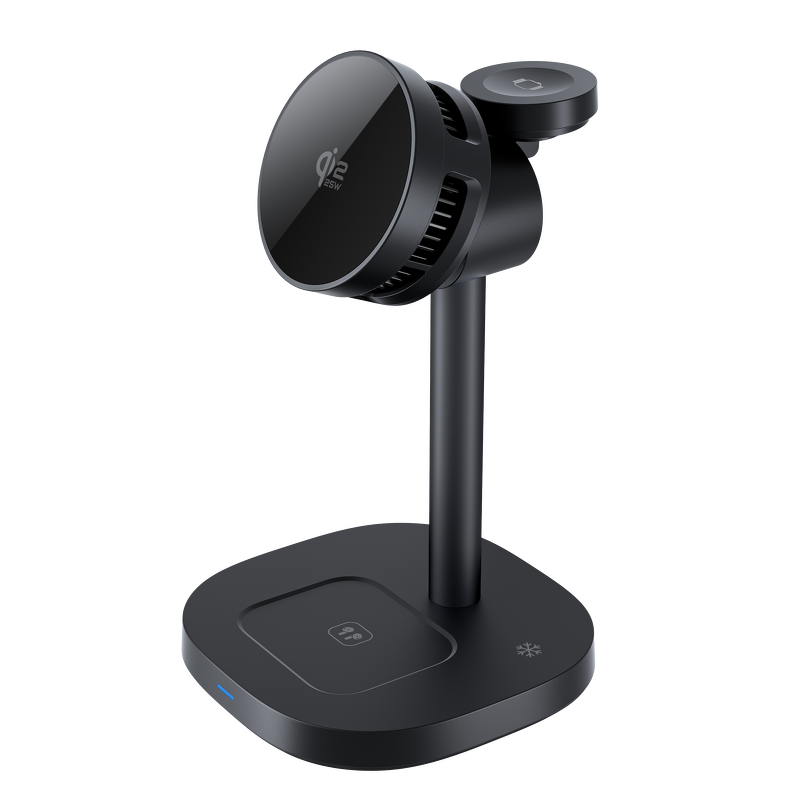 TEC Cooling 3 in 1 Wireless Charger Station Manufacturer - Magnetic Qi22 25W with Adjustable Head for iPhone Watch AirPods