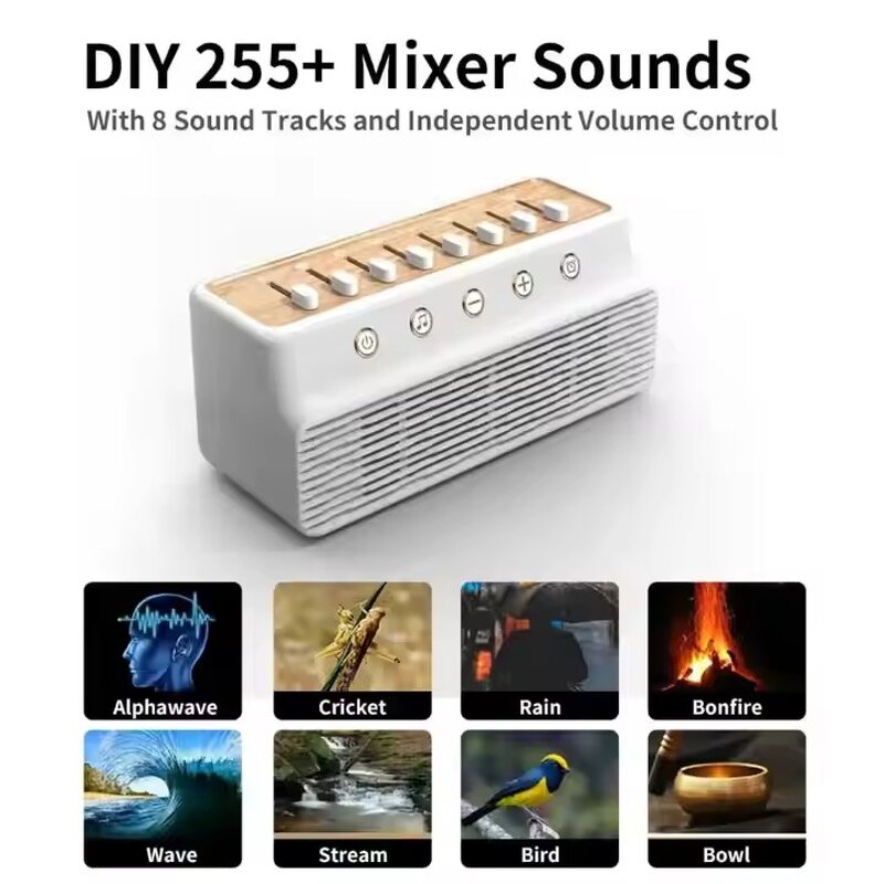 Multi-function White Noise Sleep Sound Machine Manufacturer - with 255+ Mixer Options Sleep Timer for Baby