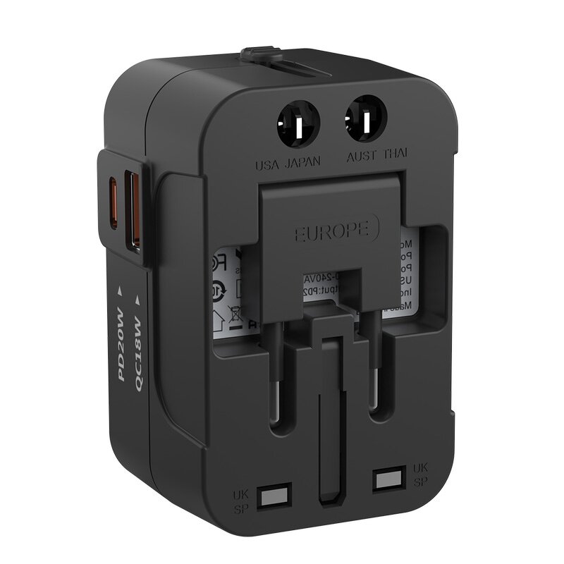 Universal Travel Adapter Manufacturer - One International Wall Charger AC Plug Adaptor 5.6A Smart Power for US EU UK AUS