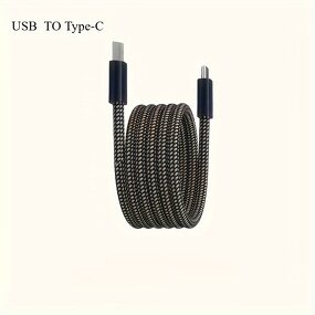 60W USB C Magnetic Retractable Cable Manufacturer - 1M Fast Charging 3A with Nylon Braid Shielding Data Cable