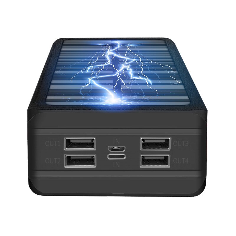 50000mAh Solar Charger Power Bank Manufacturer - with LED Flashlight Waterproof Portable for Outdoor Activities