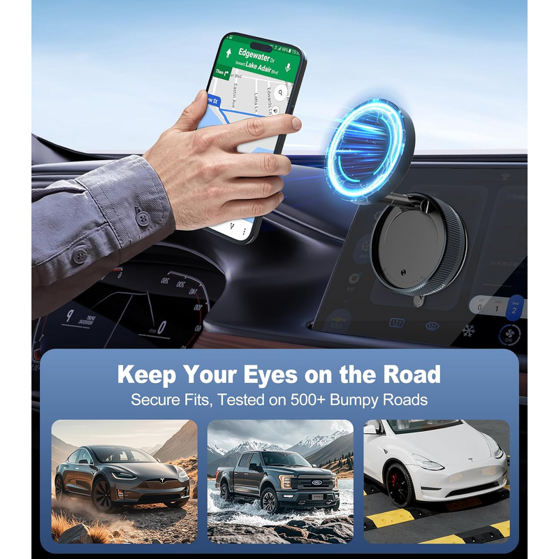 Suction Cup Phone Mount Manufacturer - 360° Adjustable Vacuum Magnetic Holder for Car Desk Compatible All Smartphones