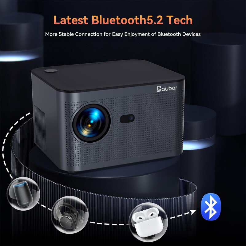 WiFi Android 11 4K Mini Projector Manufacturer - 1920*1080P 4 Core High Brightness HY350 Outdoor Home Theater Portable New Arrival