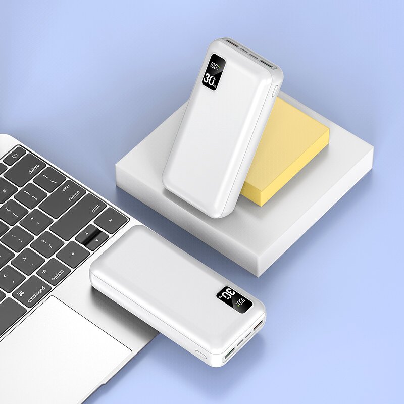 30000mAh Power Bank Manufacturer - Fast Charger 20W PD Rechargeable Battery with 3 Outputs