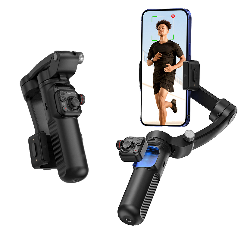 M02 Intelligent Camera Head Stabilizer Manufacturer - Triaxial with Face Tracking for Mobile Phones