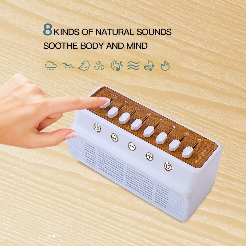 White Noise Sleep Sound Machine Manufacturer - Portable 8 Kinds Natural Sounds 255+ Mixer Options Sleep Timer Breath Therapy for Home