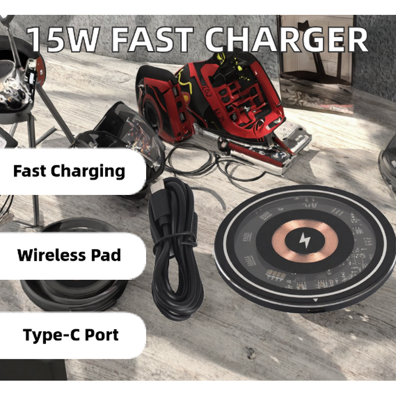 Wireless Charger Pad Manufacturer - Fast Quick Charging Portable for Mobile Phones with Type-C Port 5V/3A 9V/2A 2023 New Version