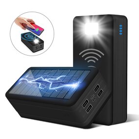 50000mAh Solar Charger Power Bank Manufacturer - with LED Flashlight Waterproof Portable for Outdoor Activities