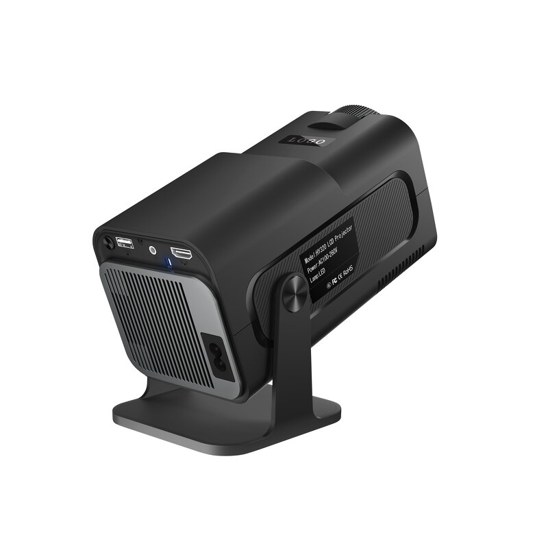 HY320 Portable Android 11 Projector Manufacturer - 4K Native 1080P 390ANSI Dual Wifi6 BT5.0 for Outdoor Cinema