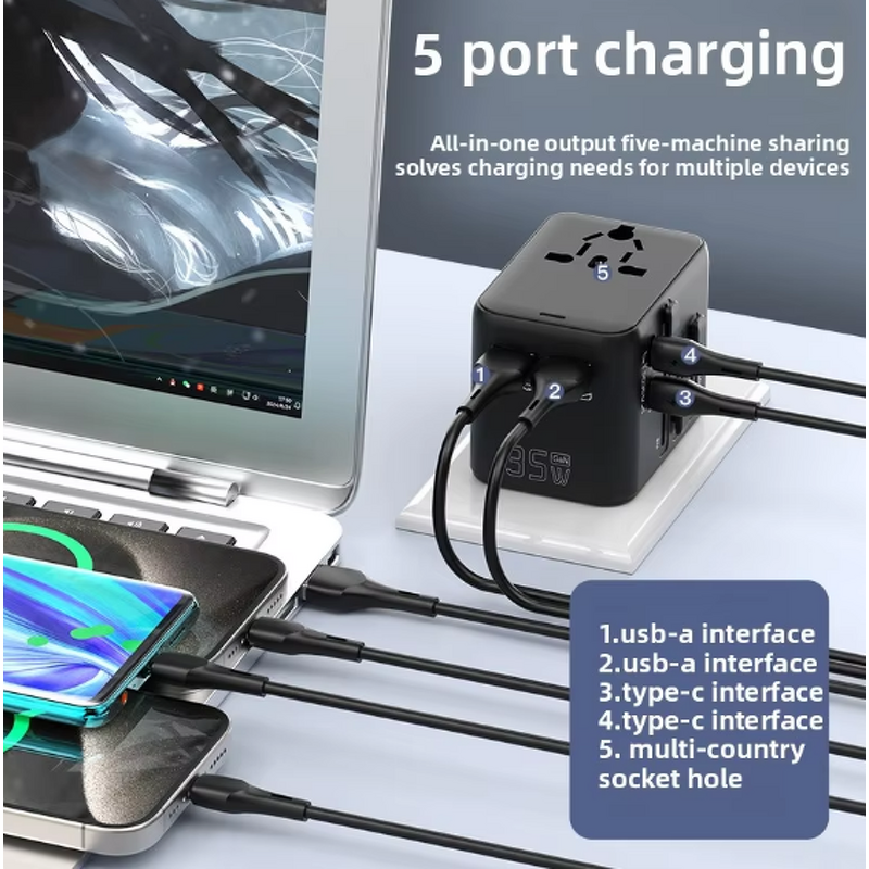 Universal Type C USB Wall Charger Manufacturer - Fast 25W PD Adapter for iPhone & Laptop Travel with EU UK AU US Plugs