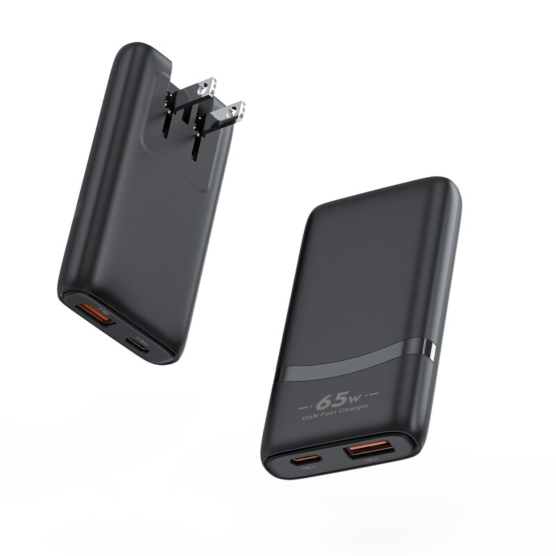65W GaN USB Charger Manufacturer - Ultra-Thin Type C PD Adapter for iPhone 15 & Laptop Fast Charging