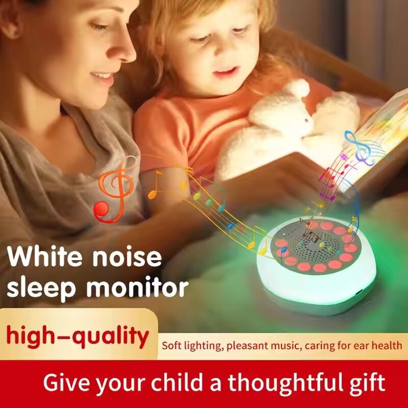 Nature Sound White Noise Machine Manufacturer - Baby with Colorful Night Light Sleep Aid Portable Speaker Hot Sale