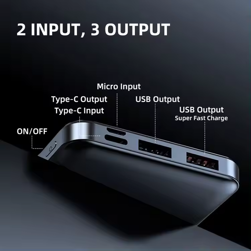 10000mAh Power Bank Manufacturer - Ultra-thin Portable Charger for iPhone External Battery 20000mAh