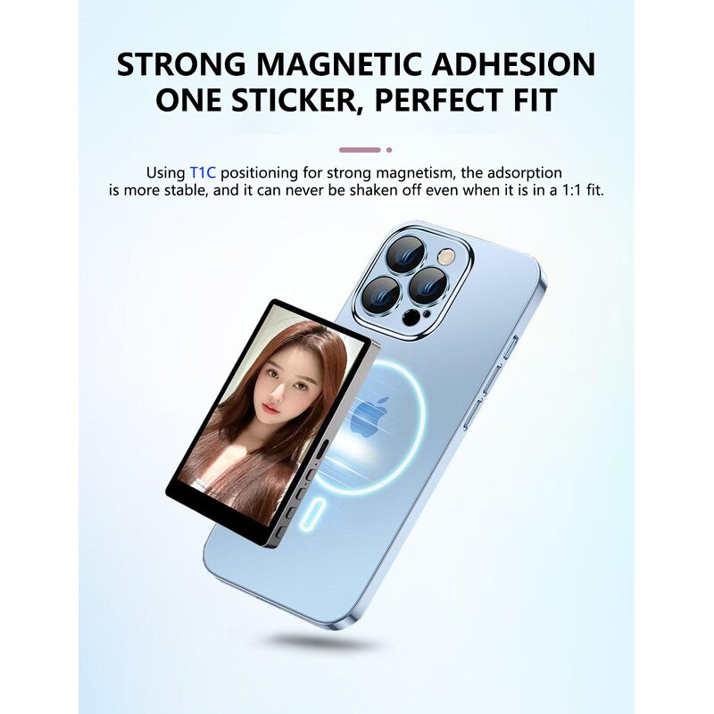 Wireless Vlog Monitor PVC Phone Selfie Screen Manufacturer - with Rear Camera for Live Streaming 16:9 Projection 2025 Upgraded Model