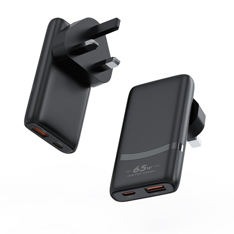 65W GaN USB Charger Manufacturer - Ultra-Thin Type C PD Adapter for iPhone 15 & Laptop Fast Charging