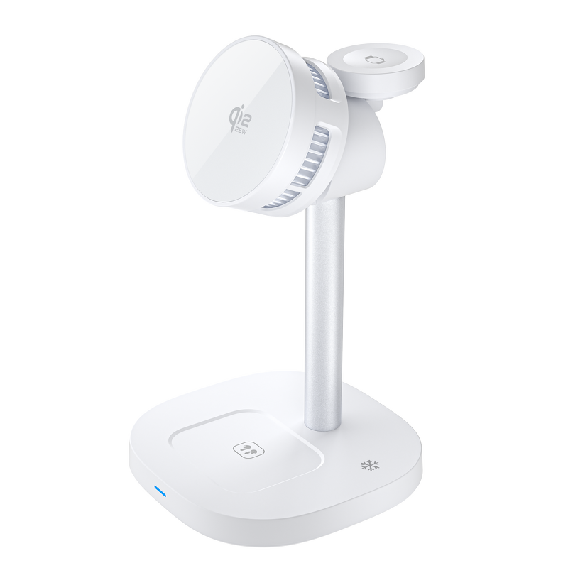 TEC Cooling 3 in 1 Wireless Charger Station Manufacturer - Magnetic Qi22 25W with Adjustable Head for iPhone Watch AirPods