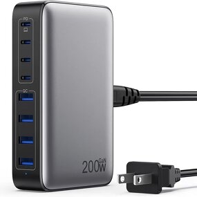 200W USB C Charger Block Manufacturer - Upgraded GaN III 8-Port Fast Charging Hub PD 65W for MacBook Pro Air