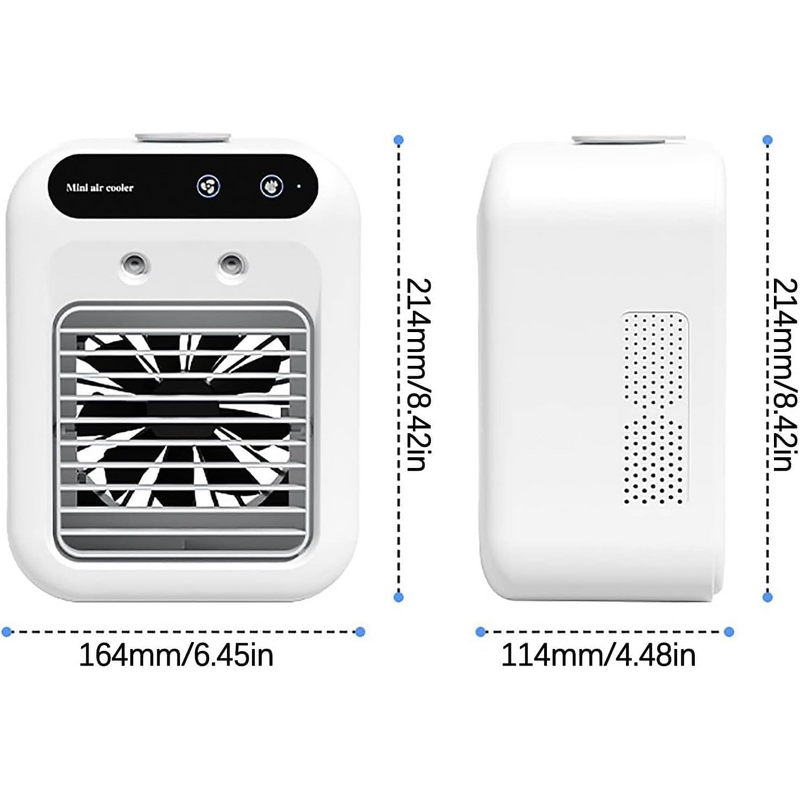 2025 NEW Mini Personal Air Conditioner Fan Manufacturer - 2 Modes Rechargeable Quiet Wide-angle Air Supply Ultralight for Home Office Camping