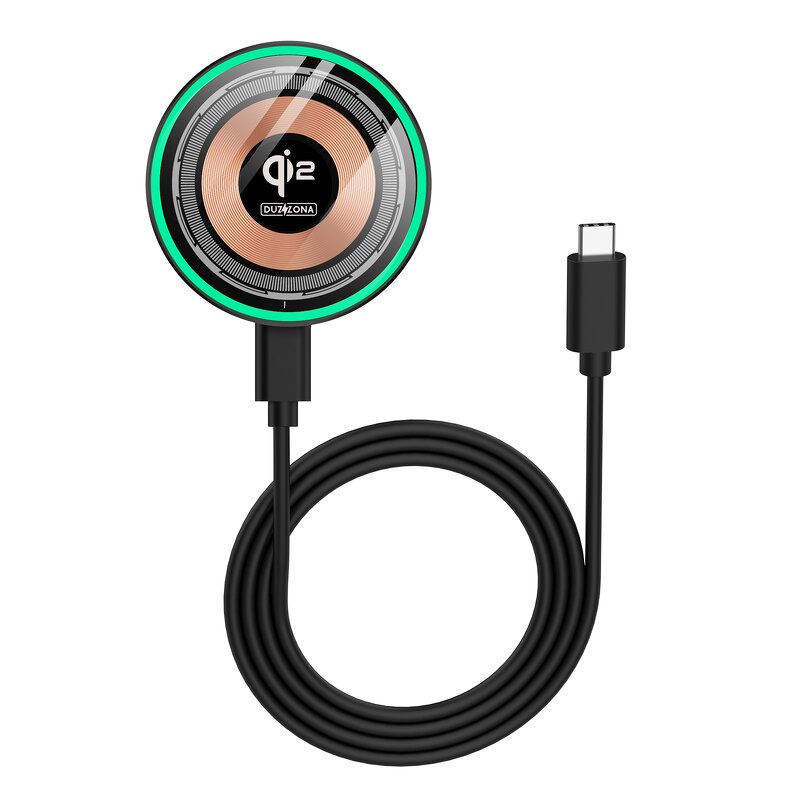 15W Portable Wireless Car Charger Manufacturer - Rapid Qi2 LED Indicator Short Circuit Protection PD QC2.0 QC3.0