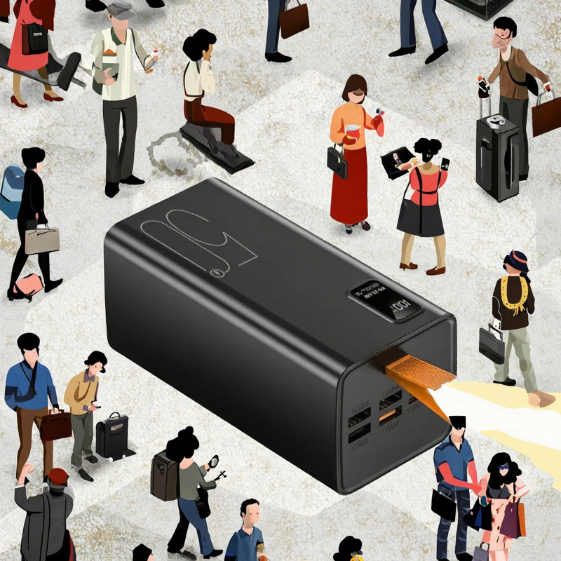 50000mAh Outdoor Travel Power Bank Manufacturer - Super Fast 22.5W PD 20W Charging Two-Way Portable LED Display Type-C