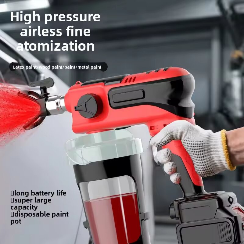 Airless Spray Gun Manufacturer - Hot Sale 21V Lithium Battery Handheld Brushless Motor 3kg Lightweight Customizable DIY