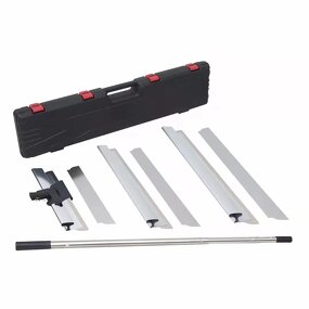 Putty Scraper Manufacturer - DIY Industrial Silvery Aluminum Alloy Handle with Telescopic Pole for Leveling Walls Finishing