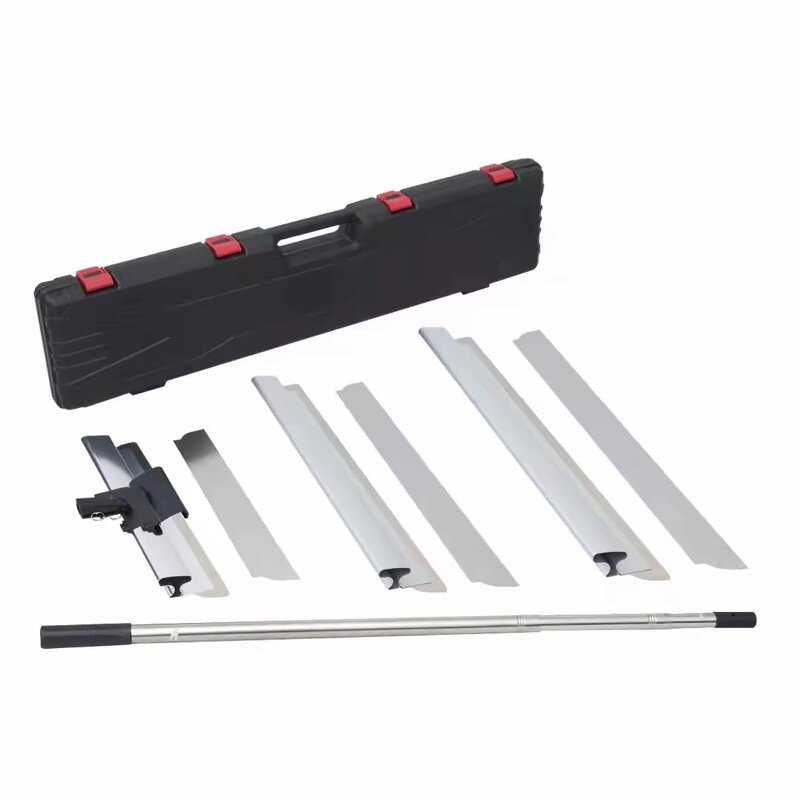 Putty Scraper Manufacturer - DIY Industrial Silvery Aluminum Alloy Handle with Telescopic Pole for Leveling Walls Finishing