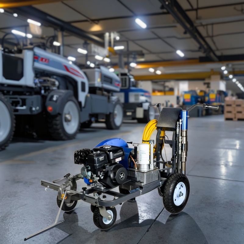 Airless Road Marking Machine Manufacturer - Large High-Pressure Gasoline Garage Cold Latex Paint Spray Gun Professional DIY