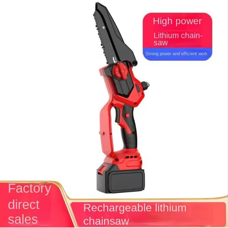 Lithium Battery Saw Manufacturer - Household Small Handheld Brushless Electric Chain Saw Rechargeable for Garden Orchard