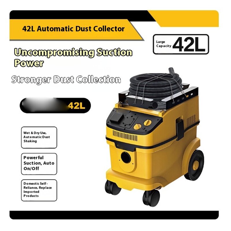 Vacuum Cleaner Manufacturer - 42L Powerful Automatic Shaking Dedicated for Wall Polishing Machine High-power Linkage