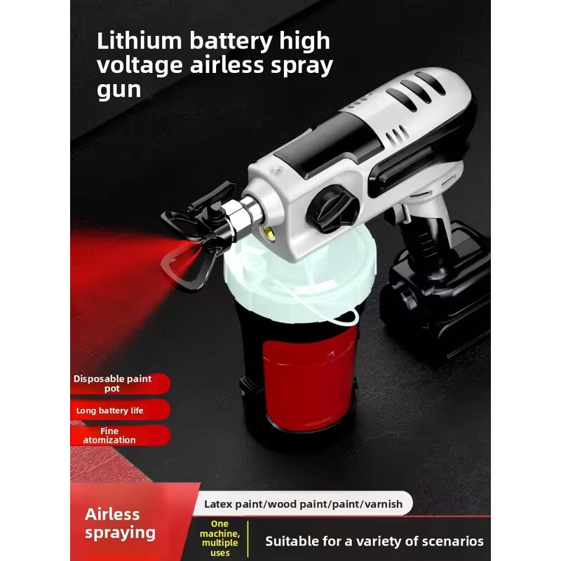 Airless Spray Gun Manufacturer - 21V Lithium Battery Brushless Motor Cup Capacity DIY Grade Customizable