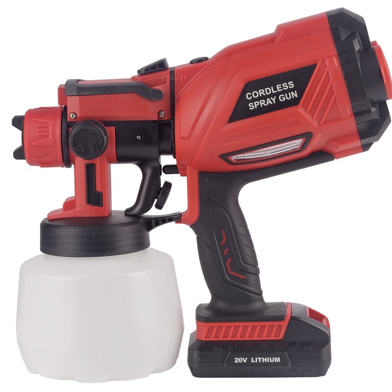 High-voltage Spray Gun Manufacturer - Lithium Battery Spray Paint Pot for Paint Coating Latex with Lamp