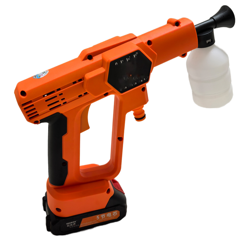 High-Pressure Water Gun Manufacturer - 21V Wireless DIY Household Cleaning Machine for Car Washing Lithium Battery Booster