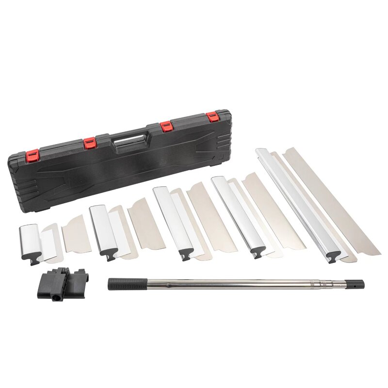 Putty Scraper Manufacturer - DIY Industrial Silvery Aluminum Alloy Handle with Telescopic Pole for Leveling Walls Finishing