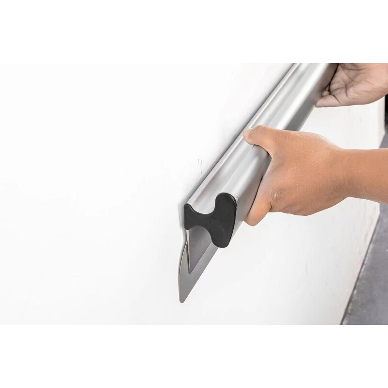 Putty Knife Manufacturer - Industrial Grade Silvery Aluminum Alloy Handle with Telescopic Pole for Wall Finishing Leveling
