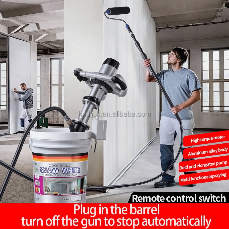 Electric High-Pressure Spraying Machine Manufacturer - Multifunctional for Roller Putty Powder Waterproof Coating Real Stone