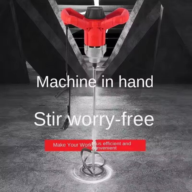 Electric Industrial Paint Mixer Manufacturer - High-power for Paint Putty Powder Concrete Cement Self-massaging Meat Filling