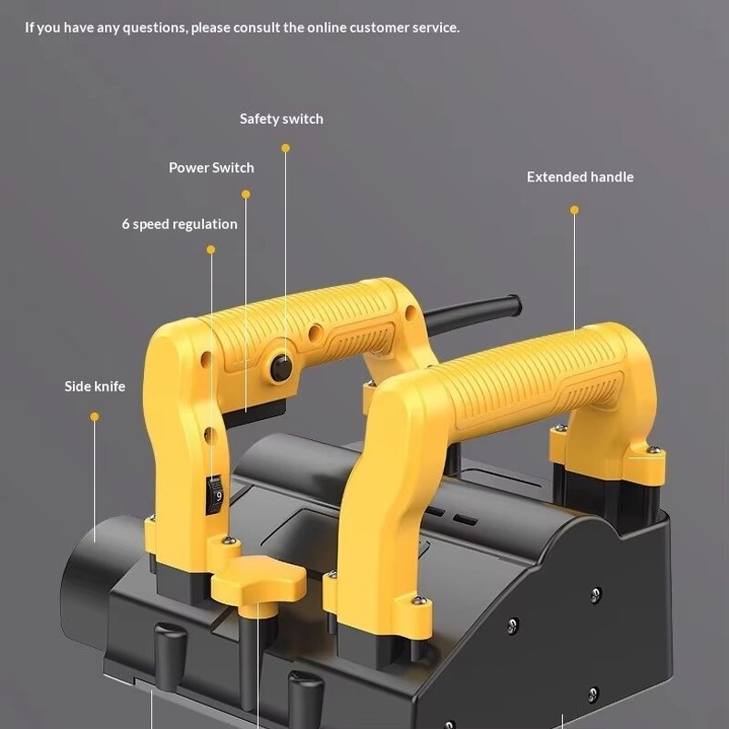 Wall Planer Manufacturer - Automatic Grinding Machine Lithium Battery Dust Putty Scraper Powder Spray Plastering High-power