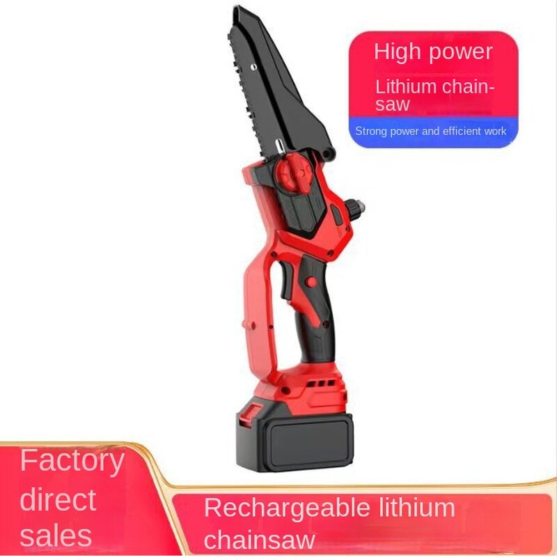Lithium Battery Saw Manufacturer - Household Small Handheld Brushless Electric Chain Saw Rechargeable for Garden Orchard