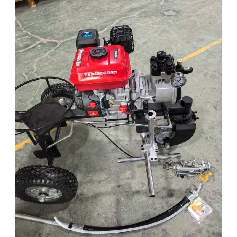 Airless Road Marking Machine Manufacturer - Double Sprayer Professional Garage Powerful Cold Spray Gun for Coating Gasoline
