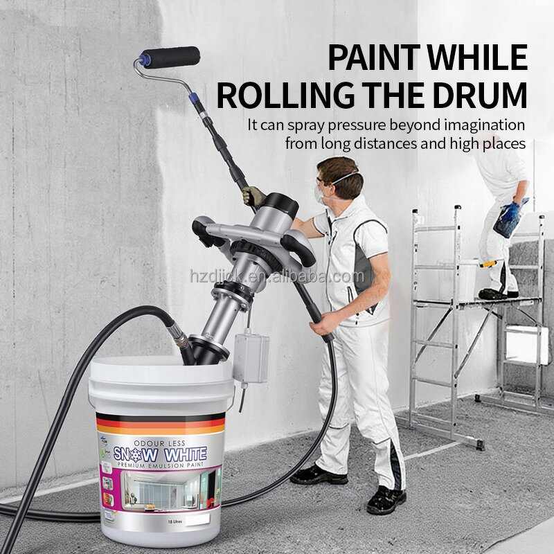 Electric High-Pressure Spraying Machine Manufacturer - Drum Multifunctional for Putty Powder Waterproof Coating Real Stone