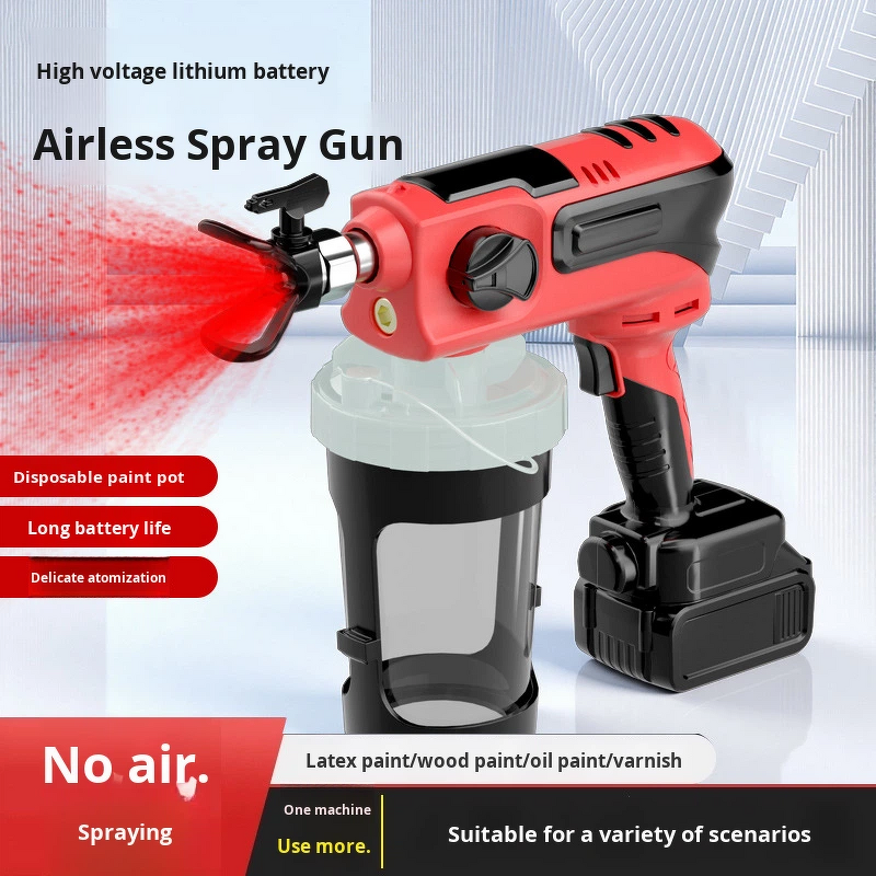 Airless Spray Gun Manufacturer - Electric Lithium Battery High-Voltage Handheld Customizable DIY Brushless Motor