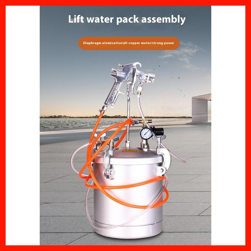 Water-in-Water Sand Sprayer Machine Manufacturer - Aluminium Colorful Paint 1.3mm Nozzle Bucket Pressure for Marble Latex